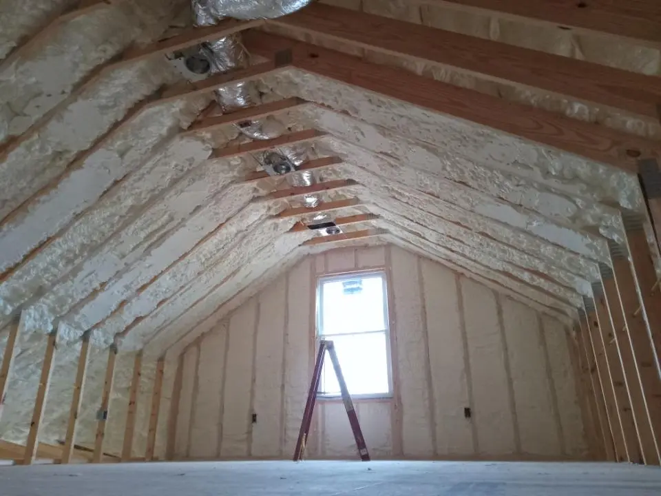 Spray foam roofing application for Crawl Space Insulation project in Port Angeles